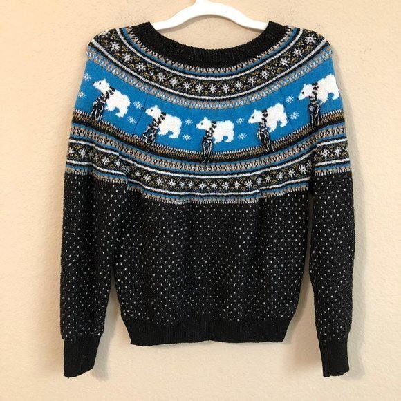 Holiday Time Sweater X-Mas Polar Bears - Picture 4 of 4